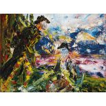 Jack Butler Yeats RHA (1871-1957) THE FIGHTING DAWN, 1945 oil on canvas signed lower right; titled