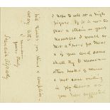 Standish O'Grady (1848-1928) LETTER AND PHOTOGRAPH 6.75 by 5.25in. (17.1 by 13.3cm) Purchased by