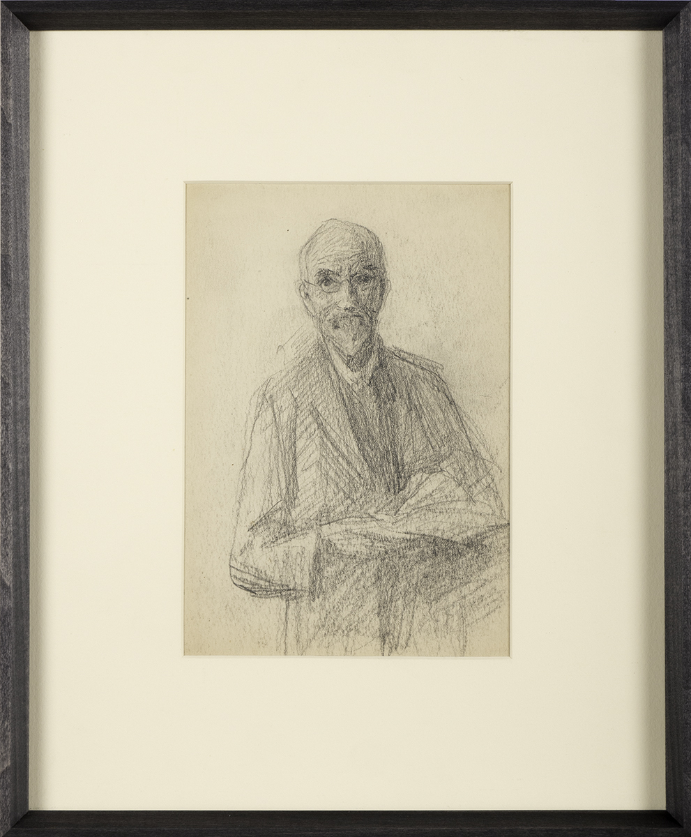 John Butler Yeats RHA (1839-1922) SELF PORTRAIT pencil 8.75 by 5.75in. (22.2 by 14.6cm) Gifted by - Image 2 of 2