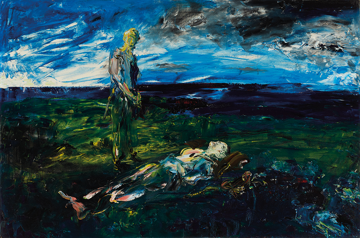 Jack Butler Yeats RHA (1871-1957) DEATH FOR ONLY ONE, 1937 oil on canvas signed lower right;