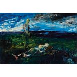 Jack Butler Yeats RHA (1871-1957) DEATH FOR ONLY ONE, 1937 oil on canvas signed lower right;