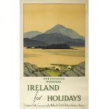 Paul Henry RHA (1876-1958) SHEEPHAVEN, DONEGAL, IRELAND FOR HOLIDAYS POSTER lithograph in colours;