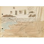 Jack Butler Yeats RHA (1871-1957) KINVARA, 1899 watercolour and pencil inscribed with title lower