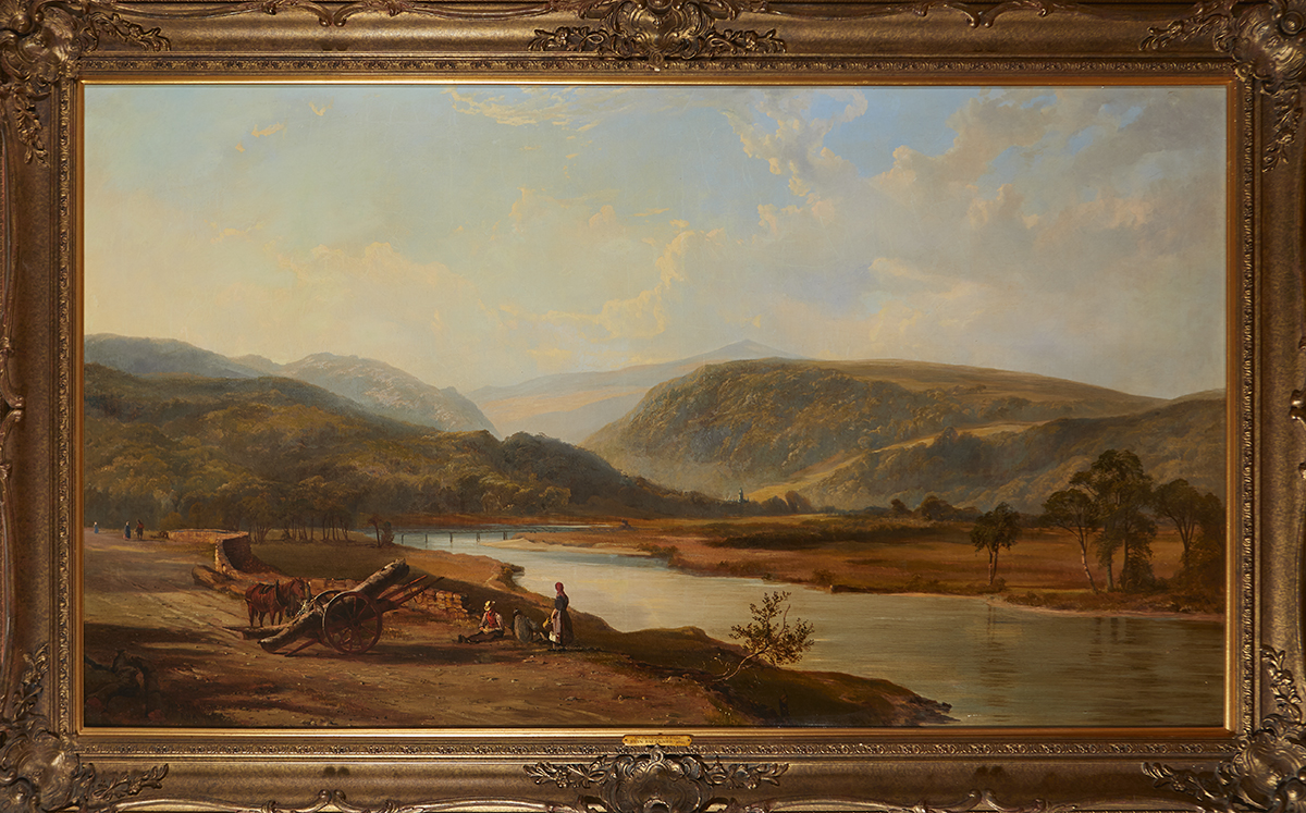 John Faulkner RHA (1835-1894) ON THE GLASLYN, NORTH WALES, 1865 oil on canvas signed and dated lower - Image 2 of 2