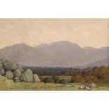 Paul Henry RHA (1876-1958) GLENCREE, COUNTY WICKLOW, c. 1939-45 oil on canvas signed lower right;