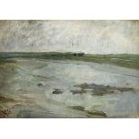 Nathaniel Hone RHA (1831-1917) THE ESTUARY, MALAHIDE, COUNTY DUBLIN oil on canvas laid on board
