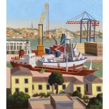 Stephen McKenna PPRHA (1939-2017) LISBON HARBOUR, 2006 oil on canvas signed, dated, numbered [K0620]