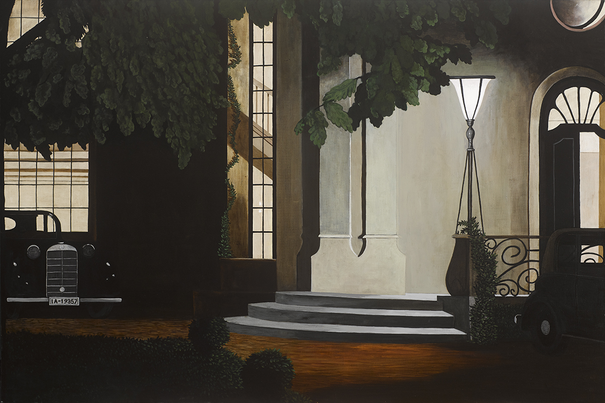 Stephen Loughman (b.1964) NACHT, 2007 oil on canvas signed, titled, dated and with Kevin Kavanagh
