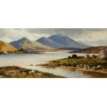 Maurice Canning Wilks RUA ARHA (1910-1984) LOUGH FEE, CONNEMARA oil on canvas signed lower left;