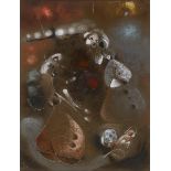 David Clarke (1920–2005) THROW OF THE DICE, 1981 pastel signed and dated lower left 24.50 by 18.