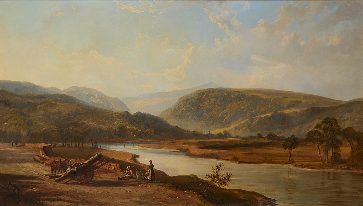 John Faulkner RHA (1835-1894) ON THE GLASLYN, NORTH WALES, 1865 oil on canvas signed and dated lower