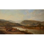 John Faulkner RHA (1835-1894) ON THE GLASLYN, NORTH WALES, 1865 oil on canvas signed and dated lower