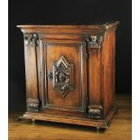 A Fine 17th Century Flemish Walnut Table Cabinet, Circa 1630.