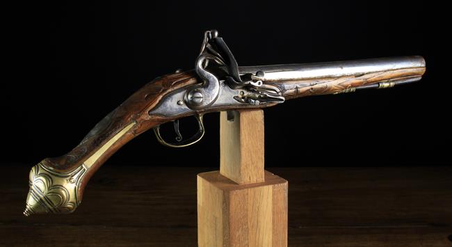 A 19th Century Turkish Flintlock Pistol.