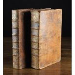 Two 18th Century Leather Bound Theological Volumes in Latin: 'Jus Canonicum Universum Clara