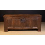 A Large 16th Century & Later Westphalian Oak Coffer.