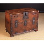 An 18th Century Chinese Fall-front Storage Chest of rectangular form.