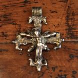 A 15th Century Pendant Crucifix;