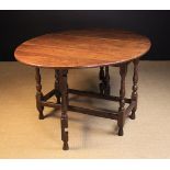 A Joined Oak Gateleg Dining Table.