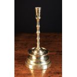 A 16th Century Style Flanders Brass Candlestick.