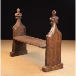 A 14th/15th Century Medieval Carved Oak Pew.