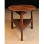 A Late 18th/Early 19th Century Joined Oak Cricket Table.