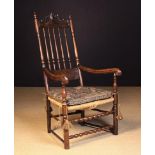 A Late 17th/Early 18th Century Spindle-back Armchair, possibly American, New England.