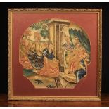 A Framed 18th/Early 19th Century Needlework Panel (A/F).