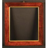 A Regency Picture Frame clad in burr figured figures with gilt slip, 23 in x 20½ in (58.