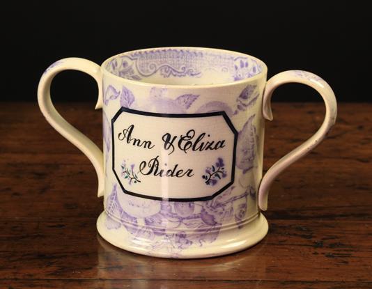 A Good 19th Century Staffordshire Loving Mug.