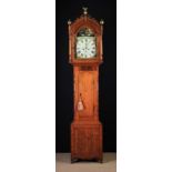A 19th Century Automaton Oak & Mahogany Longcase Clock with eight-day movement,