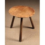 An Early 19th Century Ash Cricket Table.