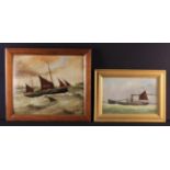 Two Marine Paintings: A late 19th Century oil on board by John Gregory of Lowetoft (1841-1917)
