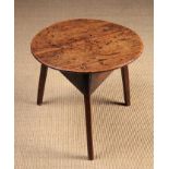 A Late 18th Century Ash Child's Cricket Table.