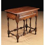 An Early 18th Century Style Joined Elm Side Table.