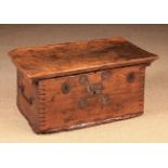 A 17th Century Spanish or Italian Walnut Coffret/Strong Box.