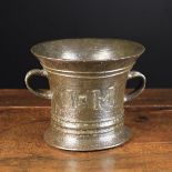 An Early 18th Century Cast Bronze Mortar attributed to Ralph Aston of Wigan,