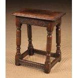 A Fine 17th Century Joint Stool of good colour & patination.