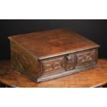 A 17th Century Joined Oak Desk Box, Circa 1680.