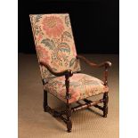 A Late 17th Century Walnut Fauteuil Armchair.