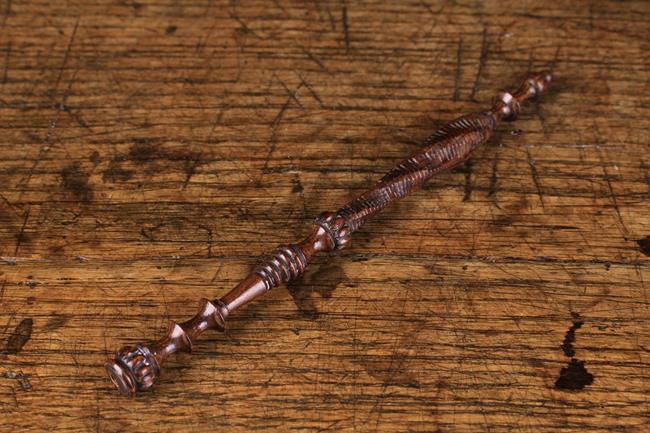 A Fine Quality Early 19th Rosewood Knitting Stick.