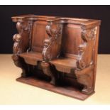 A Fine Carved Oak Baroque Choir Stall from the Chapel of Château de Colombes.