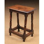 An Antique Oak Joint Stool.