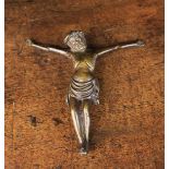 A Bronze Appliqué Figure of Christ Crucified, French 14th Century, 6" (15 cm) high, 5¾" (14.