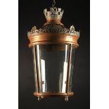 A Large Late 19th Century Copper Lantern,