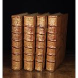 Four Late 17th/Early 18th Century Leather Bound Volumes of 'Histoires D'Angleter': The History of