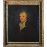 A 19th Century Oil on Canvas Portrait of a Gentleman, 29½" x 25" (75 cm x 64 cm).