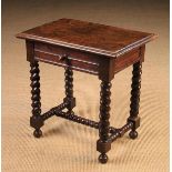 A Small 17th Century Walnut Side Table (A/F).