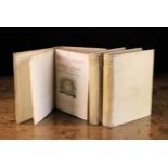 Three Vellum Bound Volumes of 'De Mengelpoezy van Katharyne Lescailje' by Katheryne Lescailje,