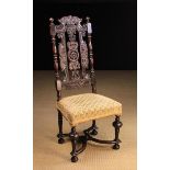 A Fine Charles II Carved Walnut Side Chair.